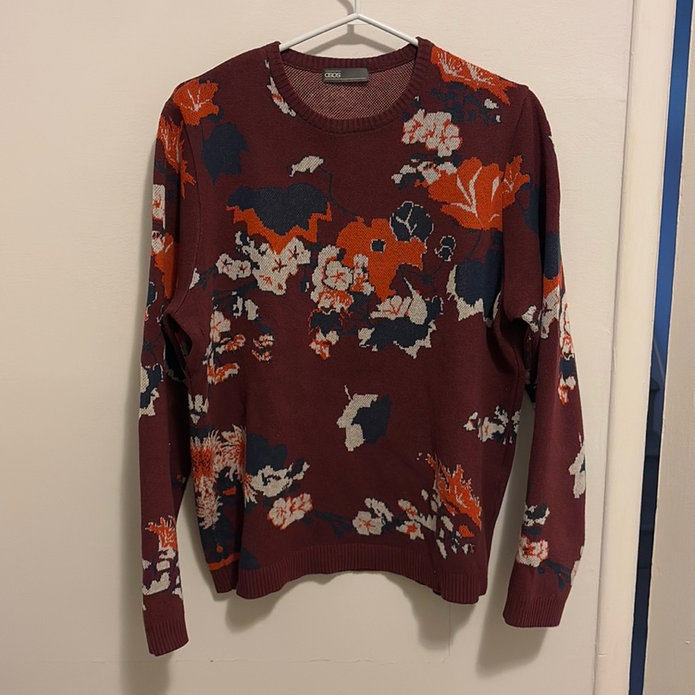 Men’s floral ASOS sweater